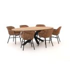 Hartman Delphine/Stephanie 240 cm Gärtenmöbel-Set 7-teilig