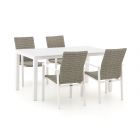 Manifesto Villongo/Menzano 160 cm Gartenmöbel-Set 5-teilig stapelbar