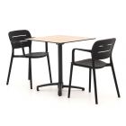 Forza Pazzia/Canzo 70 cm Gartenmöbel-Set 3-teilig stapelbar
