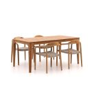 Bellagio Berbaro/Bruca 170 cm Gartenmöbel-Set 5-teilig Stapelbar