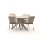 Tierra Outdoor Liv/Orbital ø 120 cm Gartenmöbel-Set 5-teilig