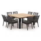 Manifesto Rivola/ROUGH-X 170cm dining tuinset 9-delig