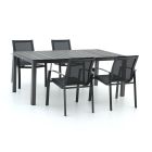 R&S Design Altea/Fidenza 183 cm Gartenmöbel-Set 5-teilig stapelbar