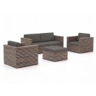 ROUGH-C Sessel-Sofa Lounge-Set 4-teilig