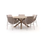 Manifesto Novara/ROUGH-Y ø 150 cm Gartenmöbel-Set 6-teilig