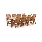 Sunyard Corby/Oxford 300 cm Gartenmöbel-Set 9-Teilig verstelbaar