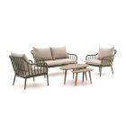 Manifesto Celante/ROUGH-K Sessel-Sofa Lounge-Set 4-Sitzer 5-teilig
