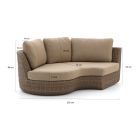 Intenso Santa Ninfa Lounge Element linker Arm 184,5 cm