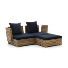 ROUGH-B Chaiselongue Lounge-Set 3-teilig