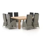 Intenso Fabrizi/ROUGH-X 170 cm Gartenmöbel-Set 9-teilig verstellbar