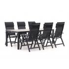Bellagio Avenza/Fidenza 220 cm Gartenmöbel-Set 7-teilig verstellbar