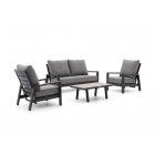 Tierra Outdoor Musone Sessel-Sofa Lounge-Set 4-teilig 4-Sitzer verstellbar
