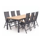 Hartman Troy/Linosa 240 cm Gartenmöbel-Set 7-teilig verstellbar