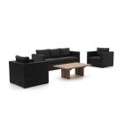 Forza Giotto/ROUGH-L 120 cm Sessel-Sofa Lounge-Set 4-teilig
