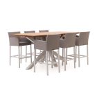 Manifesto Sulzano/Induno Dänisch oval 220 cm Gartenbar-Set 7-teilig