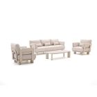 Bellagio Battuello Sessel-Sofa Lounge-Set 4-teilig
