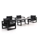 Forza Calleo/Fidenza 160 cm Sessel Lounge-Set 5-teilig