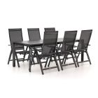 Bellagio Avenza/Sestino 220 cm Gartenmöbel-Set 7-teilig verstelbar