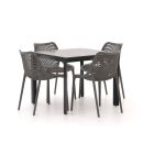 Forza Ripi/Sestino 90 cm Gartenmöbel-Set 5-Teilig Stapelbar