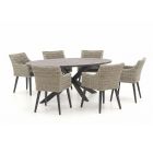 Manifesto Matese/Fidenza oval 220 cm Gartenmöbel-Set 7-teilig