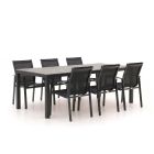 Forza Altea/Fidenza 220 cm Gartenmöbel-Set 7-teilig stapelbar