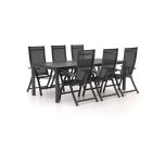 Bellagio Trappeto/Fidenza 220 cm Gartenmöbel-Set 7-Teilig verstellbar