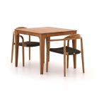 Bellagio Berbaro/Bruca 90 cm Gartenmöbel-Set  3-teilig Stapelbar