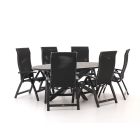 Bellagio Fermo/Fidenza ovaal 220 cm Gartenmöbel-Set 7-Teilig verstelbaar
