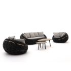 Apple Bee Cocoon/ROUGH-K Sessel-Sofa Lounge-Set 5-teilig
