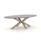 Bellagio Induno Ellips Gartentisch 240x120 cm