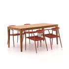 Manifesto Cavone/Bruca 170 cm Gartenmöbel-Set 5-teilig stapelbar