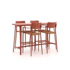 Bellagio Cino 175 cm Gartenbar-Set 5-Teilig Stapelbar