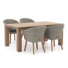 Intenso Tropea/ROUGH-X 180 cm Gartenmöbel-Set 5-teilig