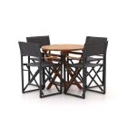 Bellagio Pasolini/Preston ø 80 cm Gartenmöbel-Set 5-Teilig inklapbaar