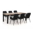 Tierra Outdoor Liv/ROUGH-S 220cm dining tuinset 7-delig stapelbaar