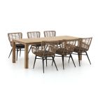 Intenso Asti/ROUGH-S 220 cm Gartenmöbel-Set 7-teilig