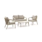 Forza Iseo Sessel-Sofa Lounge-Set 4-teilig
