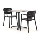 Forza Pazzia/Canzo 70 cm Gartenmöbel-Set 3-teilig stapelbar