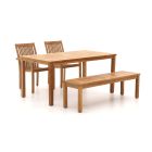 Sunyard Jakarta/Liverpool 160 cm Gartenmöbel-Set mit Sofa 4-teilig stapelbar