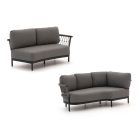 Bellagio Calizzano Gartensofa 2-Sitzer 168 cm inkl. Eckelement + rechter Arm 3-Sitzer 214 cm