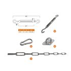 Shadow Comfort Befestigungsset für Sonnensegel Quadrat