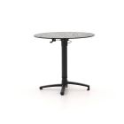 Bellagio Canzo Gartentisch klappbar ø 80 cm (h: 73/109 cm) verstellbar