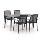 Bellagio Dranera/Sora 160 cm Gartenmöbel-Set 5-teilig stapelbar