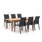 Bellagio Albinea/Liverpool 210 cm Gartenmöbel-Set 7-teilig stapelbar