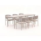 Bellagio Panaro/Sora 160 cm Gartenmöbel-Set 7-teilig stapelbar