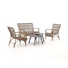 Intenso Napoli/Bovezzo Sessel-Sofa Lounge-Set 5-teilig