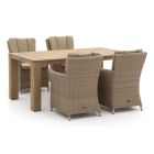Intenso Adriano/ROUGH-X 180 cm Gartenmöbel-Set 5-teilig