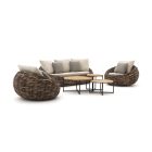 Apple Bee Cocoon Sessel-Sofa Lounge-Set 6-teilig 5-Sitzer
