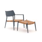 Bellagio Cino Gartenstuhl mit Hocker stapelbar