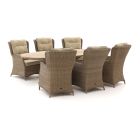 Intenso Milano/ROUGH-Y Ellips 240 cm Gartentisch Lounge-Set 7-teillig